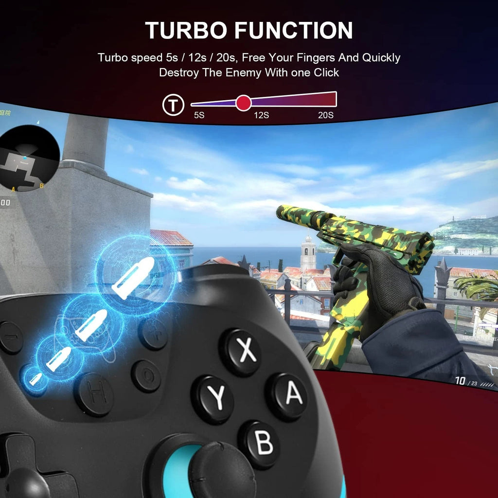 Wireless Bluetooth Gamepad for Nintendo Switch Pro