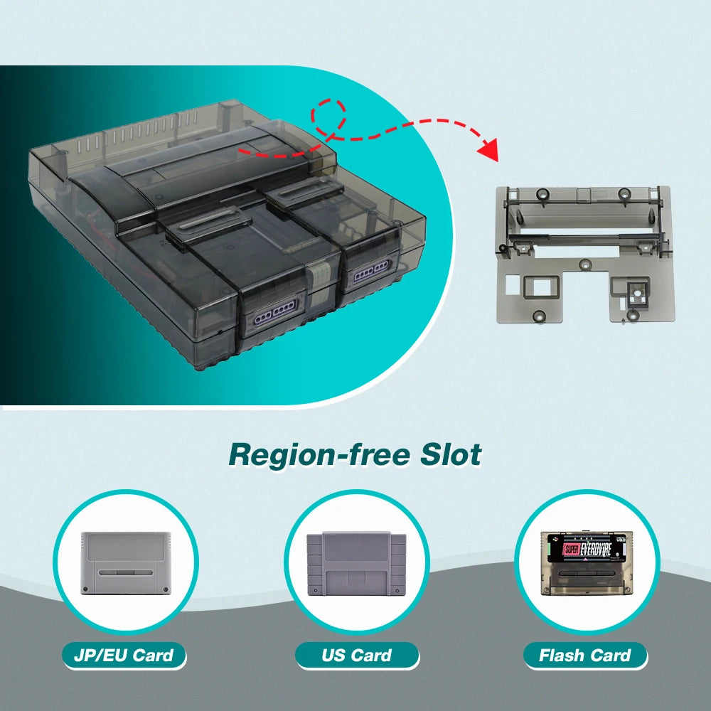 NY: Replacement Shell til SNES US Version SNS-001
