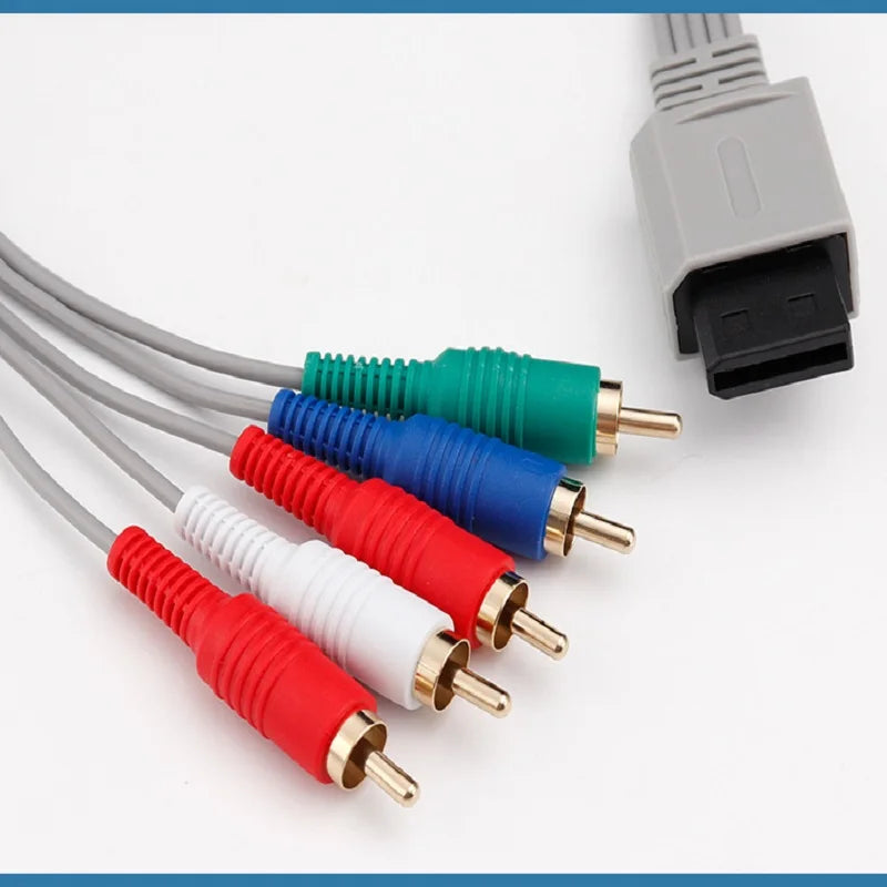 Games Display HD Vivid Color Clear Image Video Input TV Practical 5 Heads Component Cable For WII WIIU