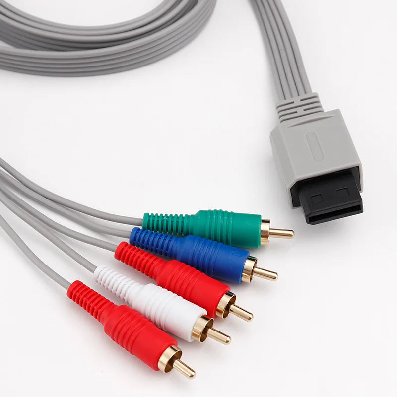 Games Display HD Vivid Color Clear Image Video Input TV Practical 5 Heads Component Cable For WII WIIU