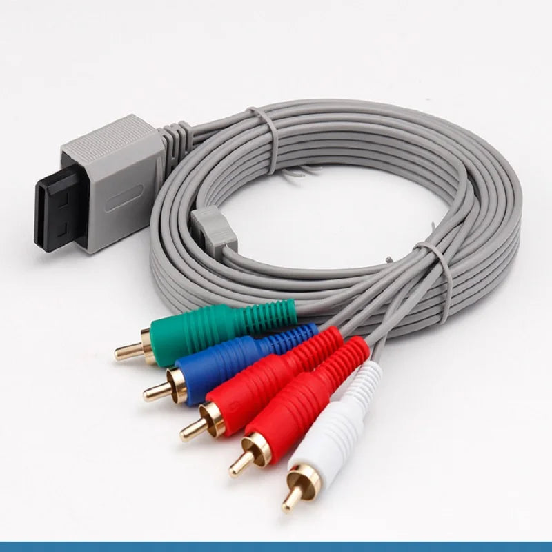 Games Display HD Vivid Color Clear Image Video Input TV Practical 5 Heads Component Cable For WII WIIU
