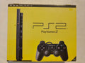 PlayStation 2 Slim Sort - in box - Næsten som NY!
