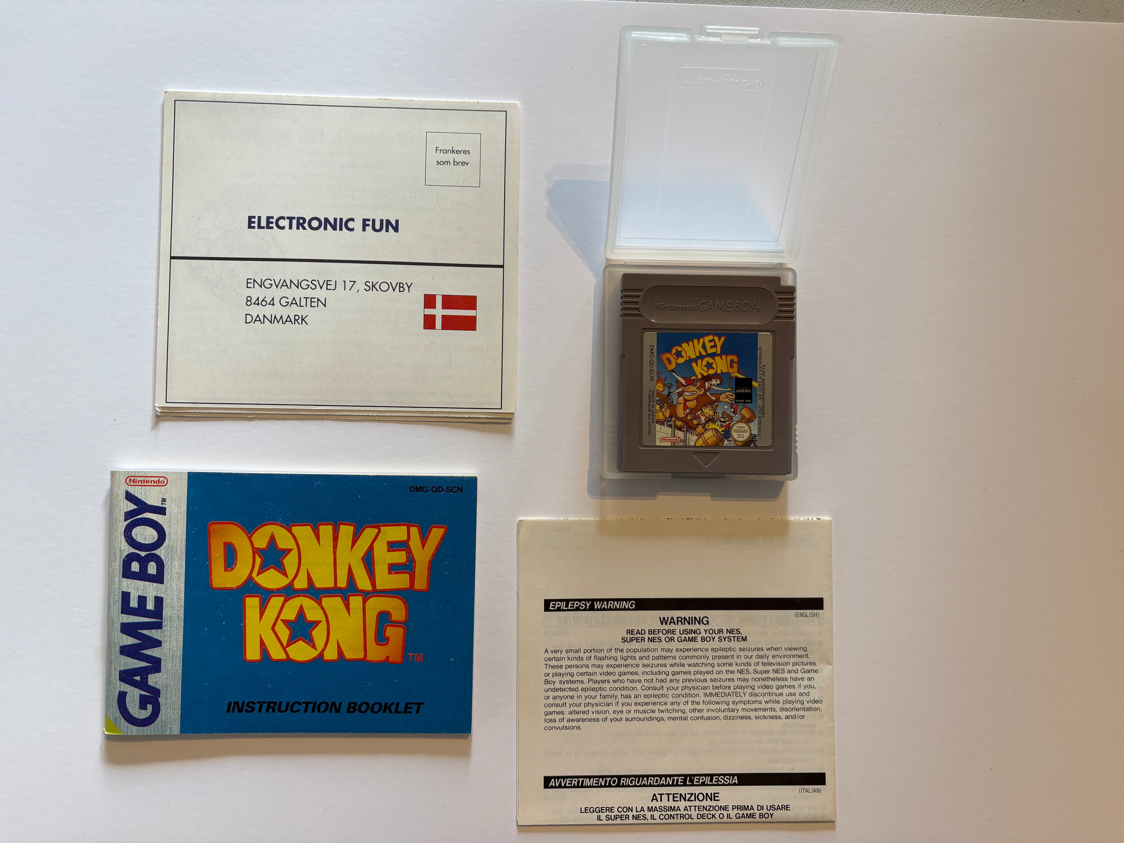 GB - Donkey Kong 94 - i original kasse
