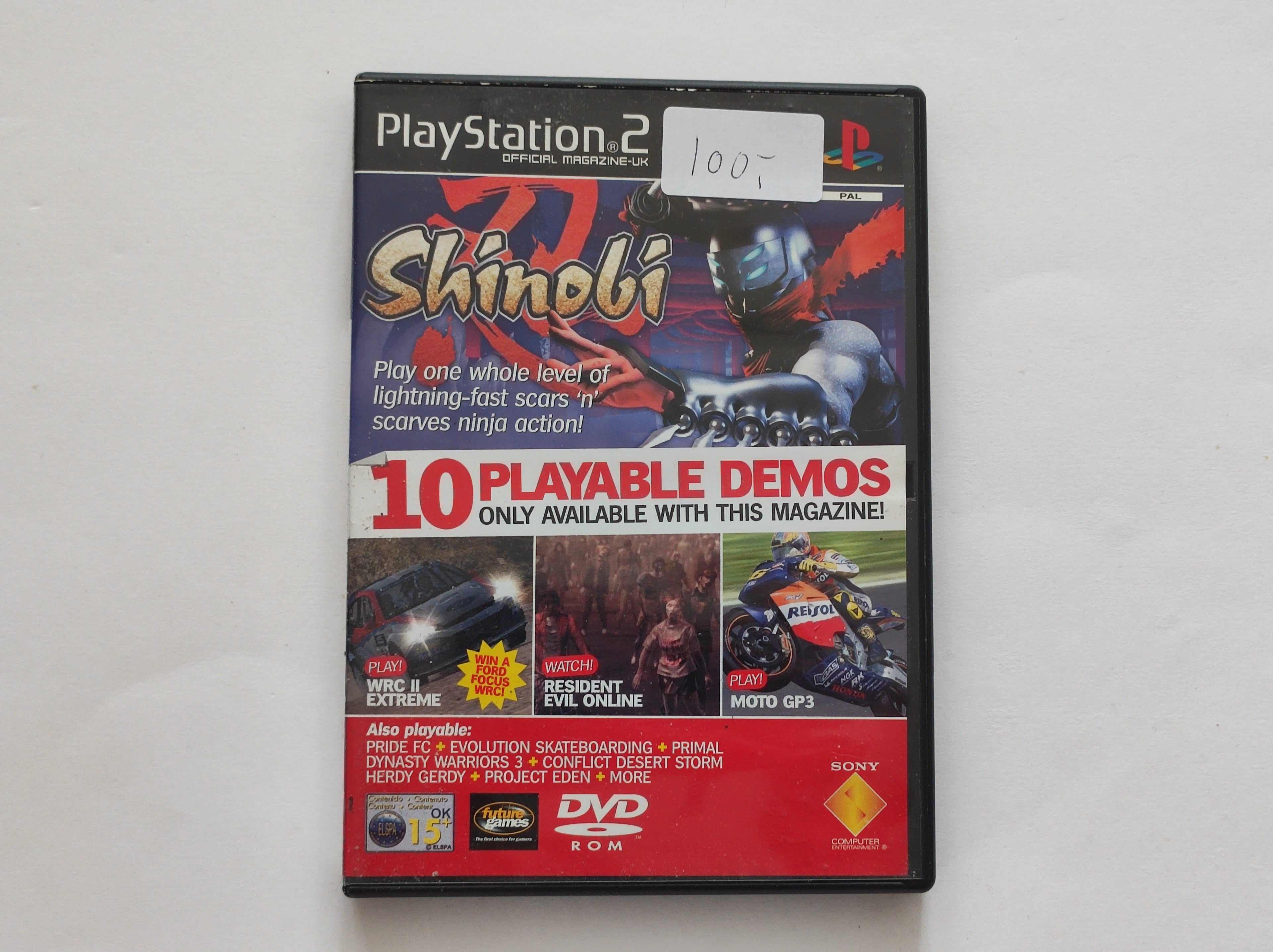 PS2 - Official Magazine UK – Demo Disc (Shinobi cover)