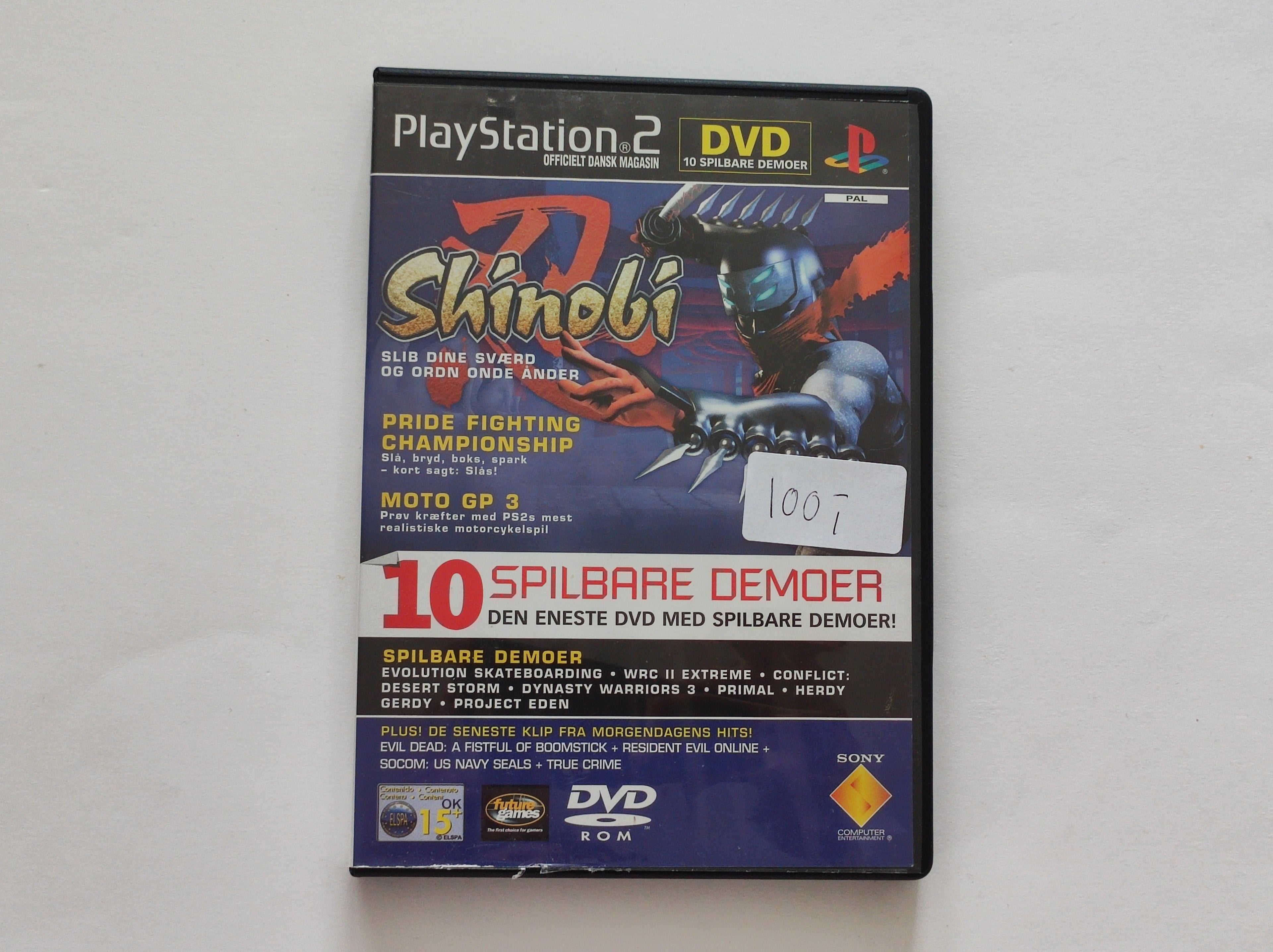 PS2 - Officielt Dansk Magasin – DVD: 10 Spilbare Demoer (Shinobi)