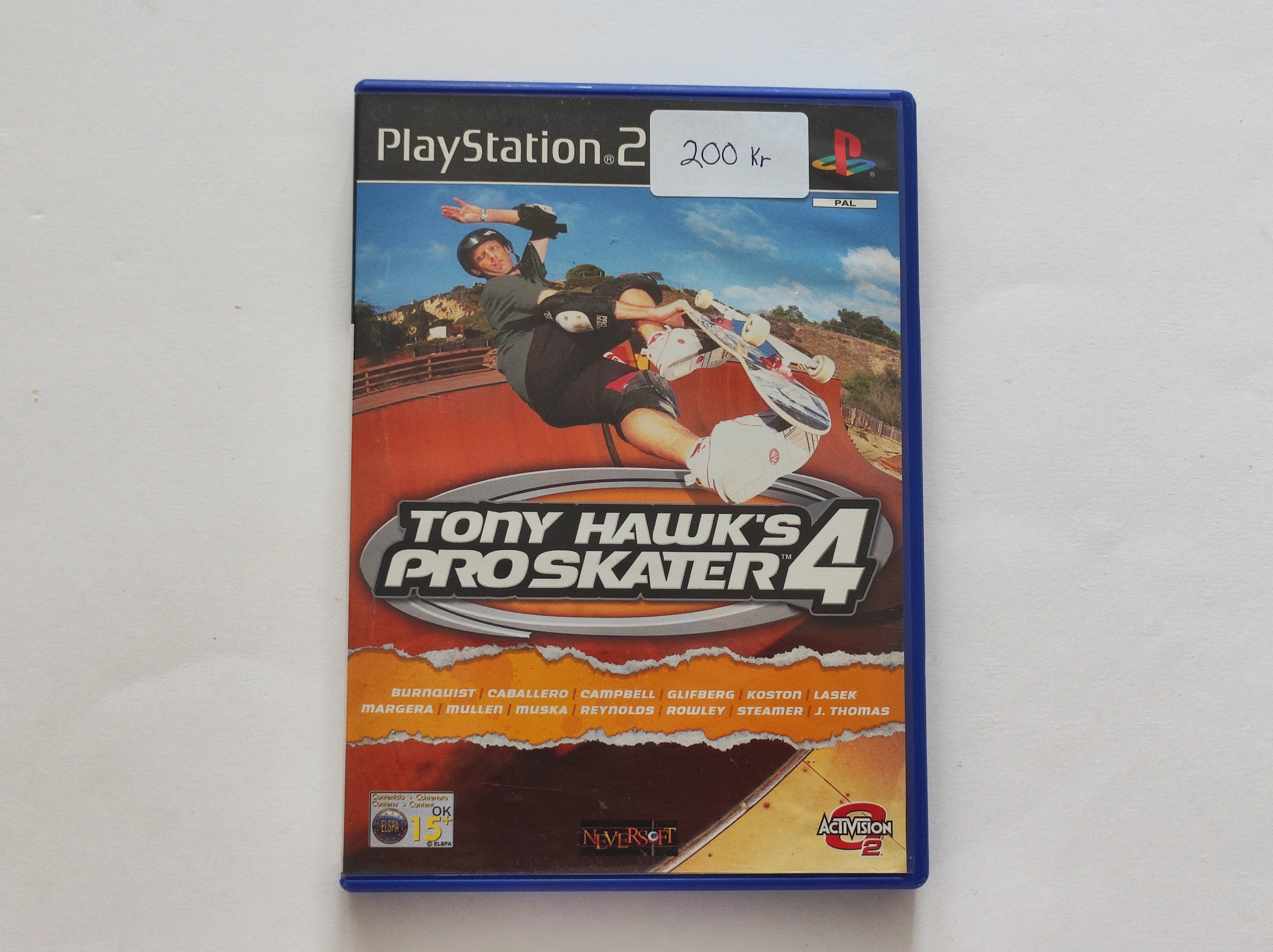 PS2 - Tony Hawk's Pro Skater 4