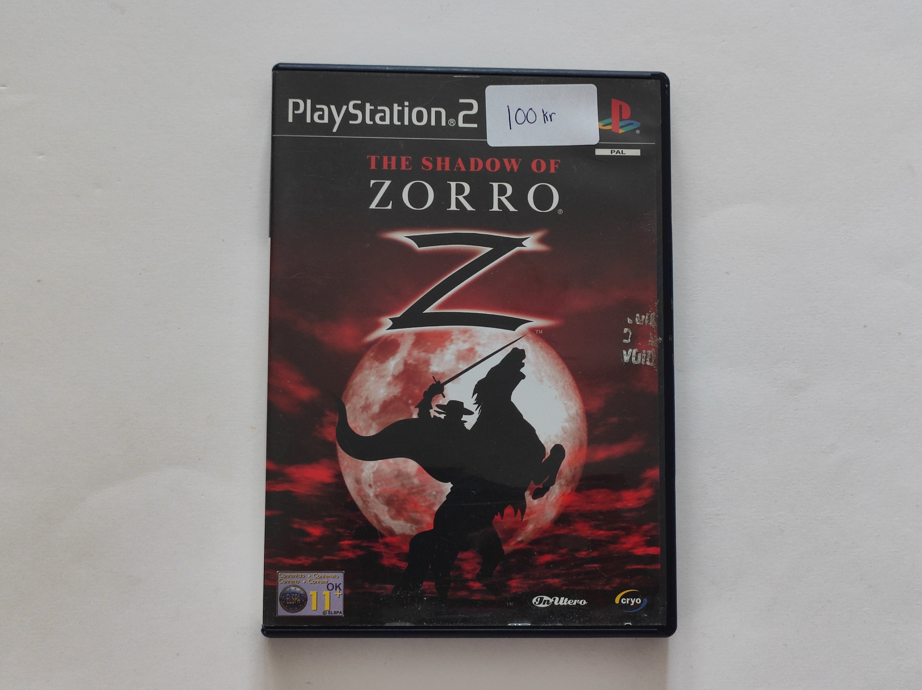 PS2 - The Shadow of Zorro