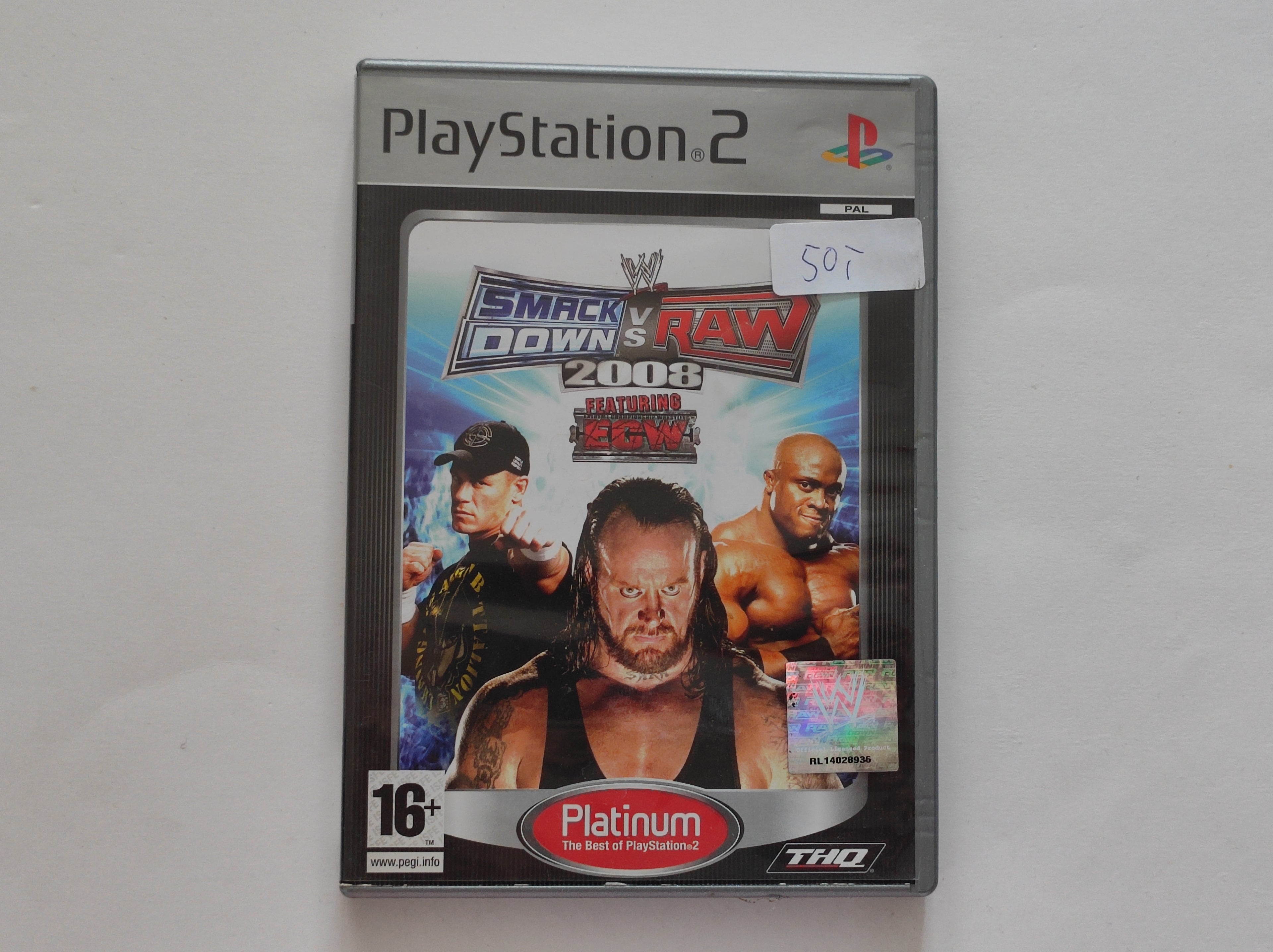PS2 - Smack Down VS Raw 2008