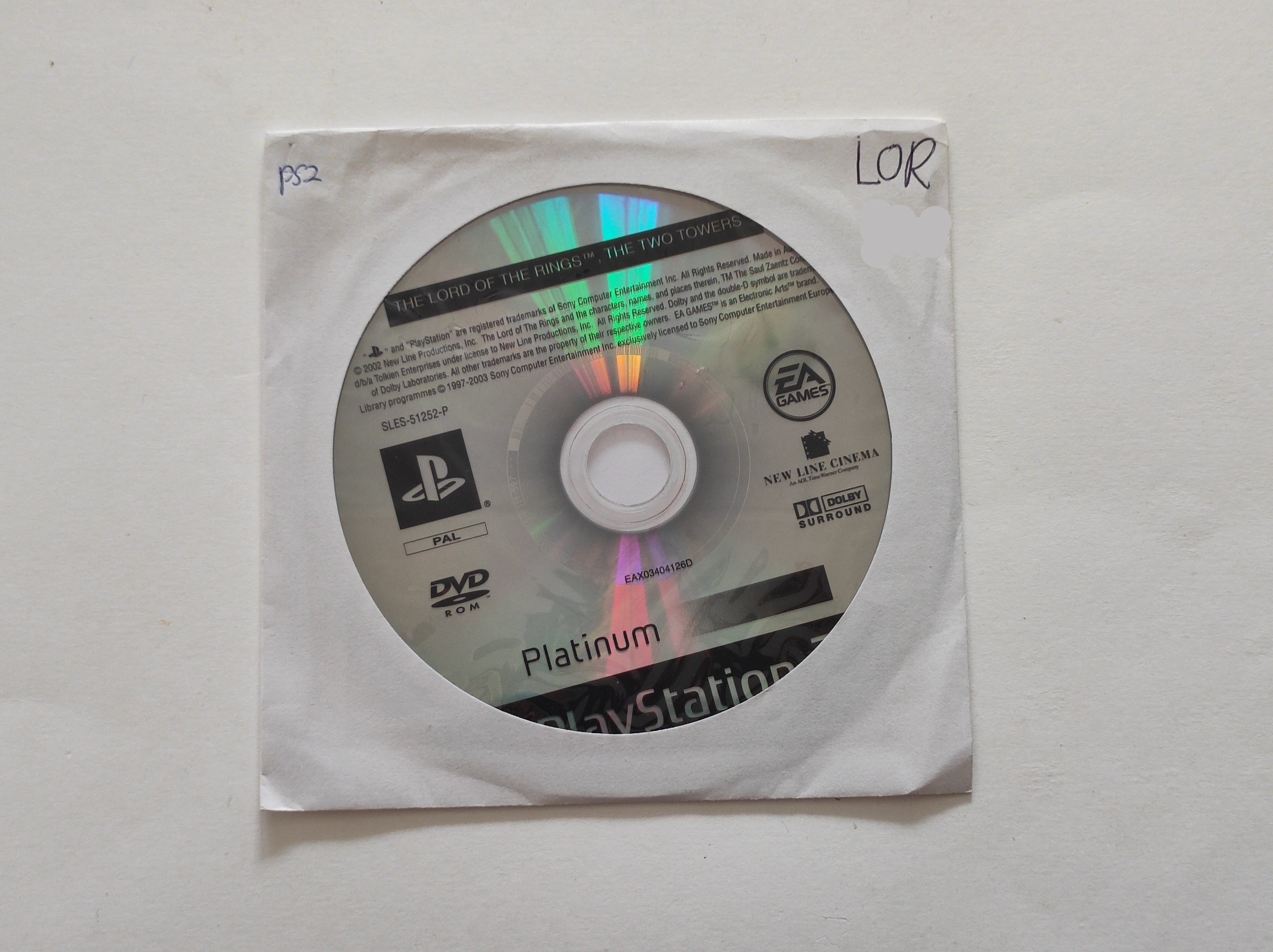 PS2 - The Lord of The Rings: The Two Towers