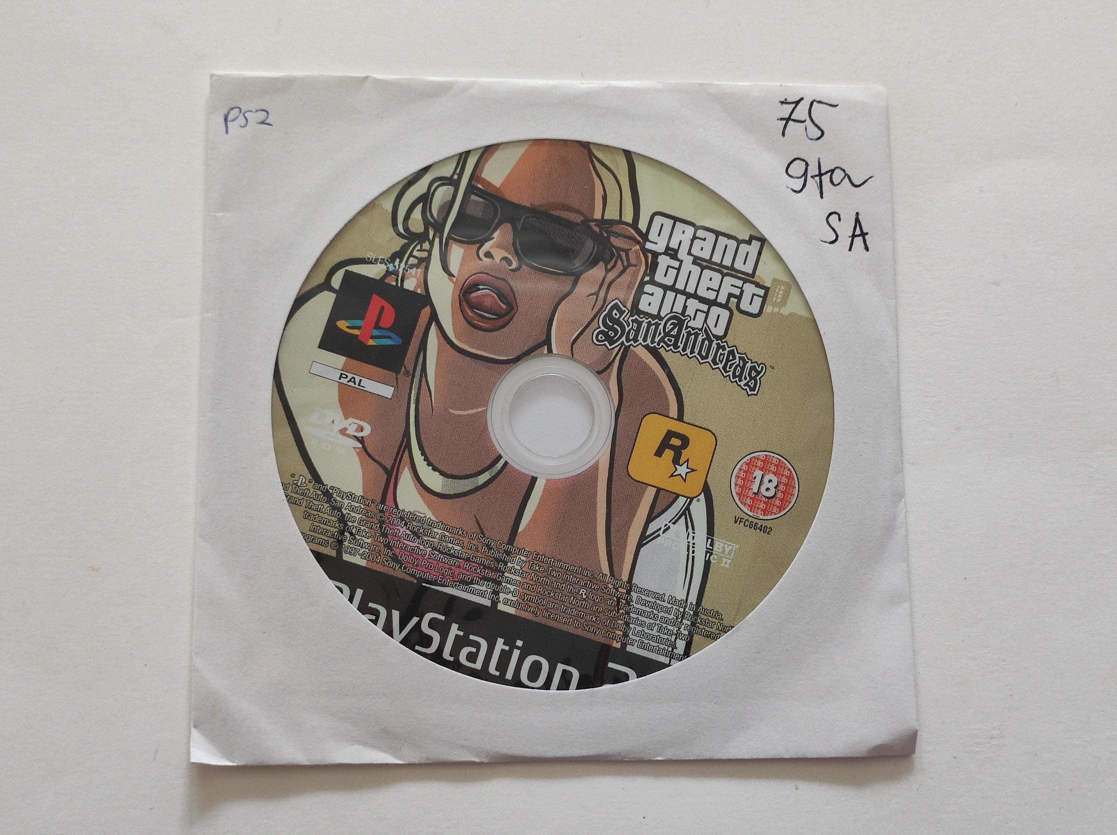 PS2 - Grand Theft Auto San Andreas