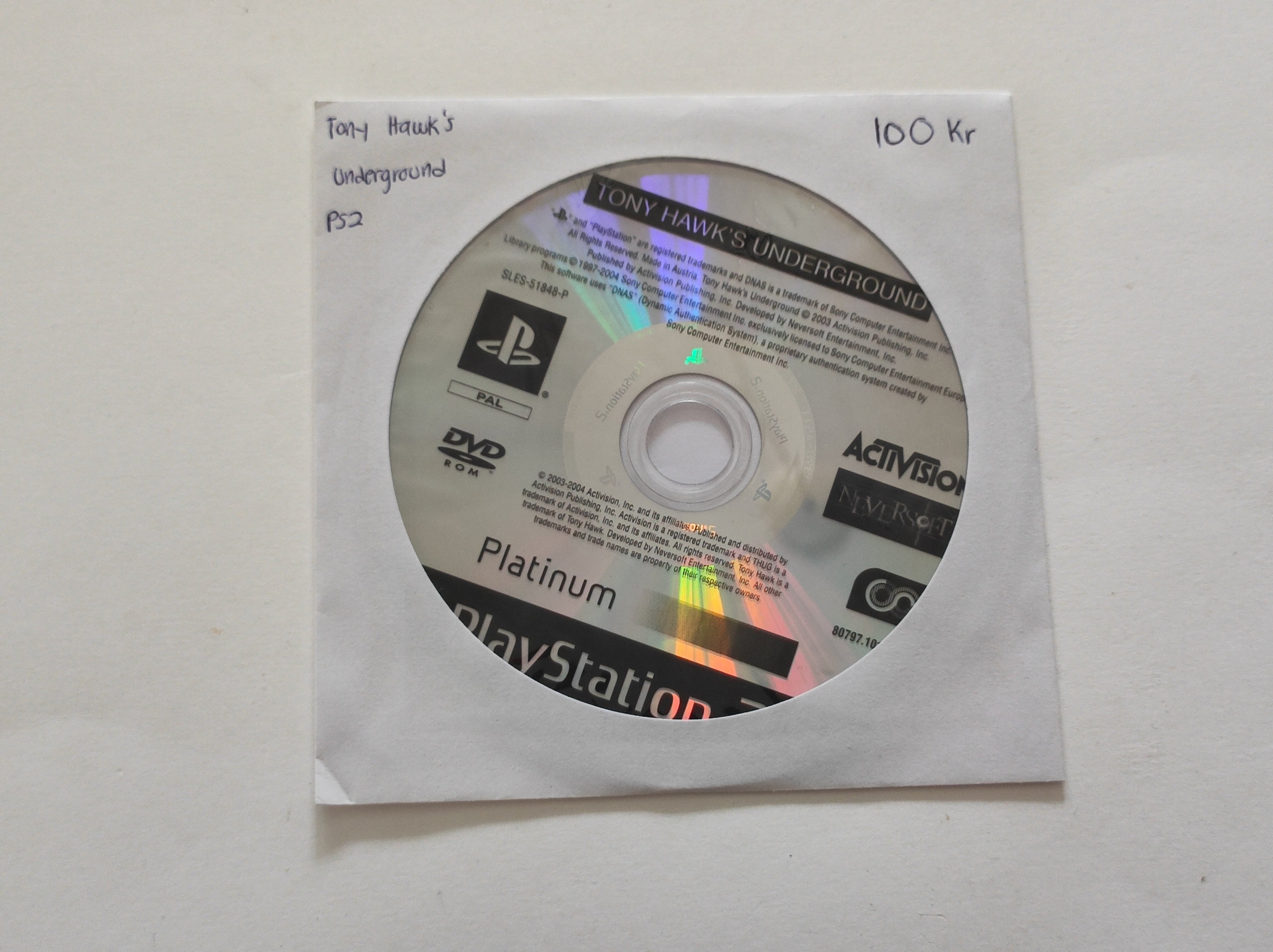 PS2 - Tony Hawk's Underground