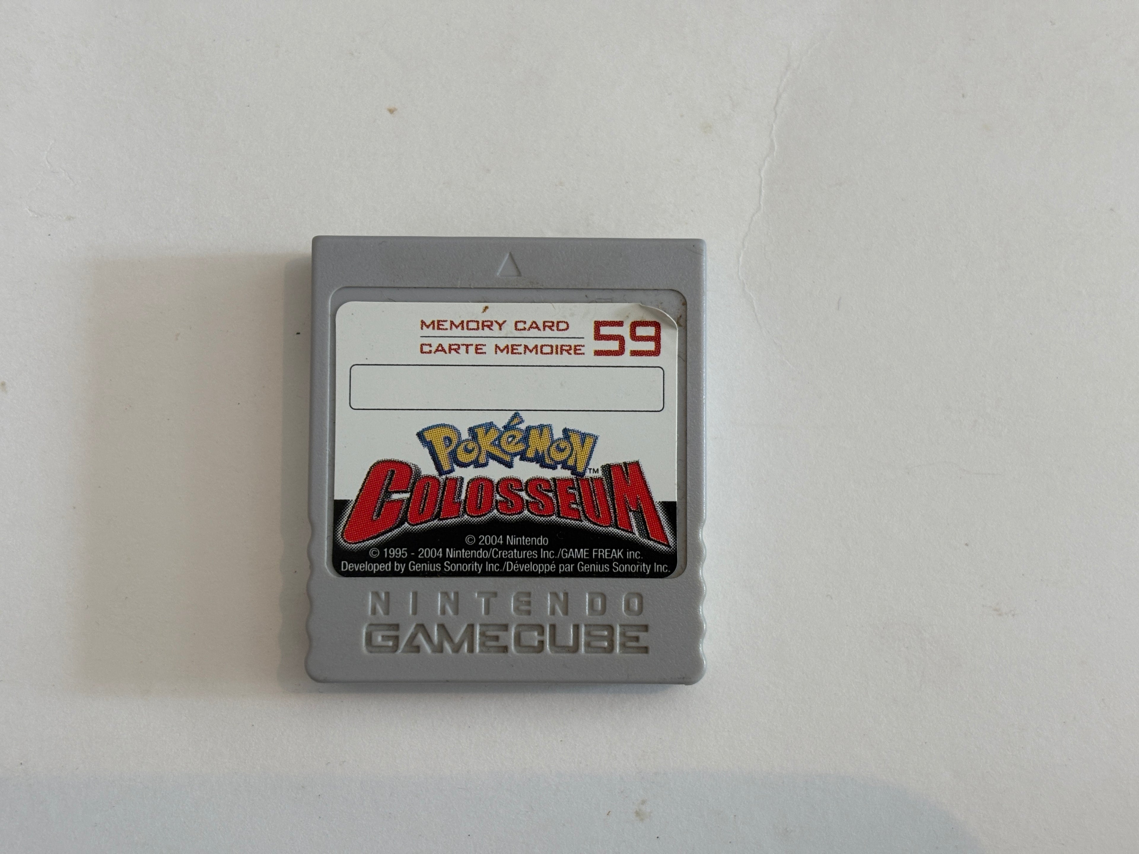 Gamecube: Originalt Memory card