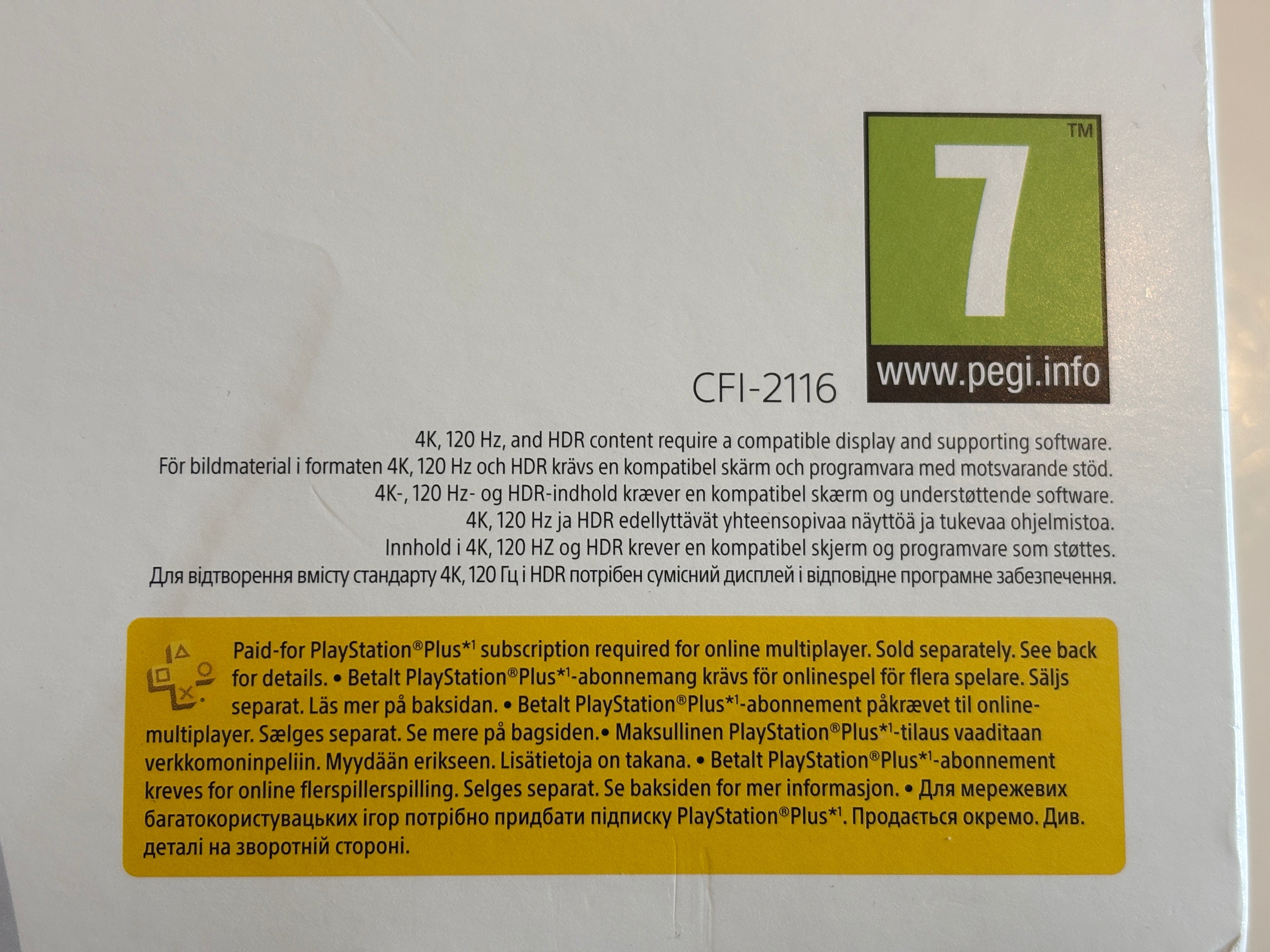 Ny: Playstation 5 CFI-2116 - Med discdrev