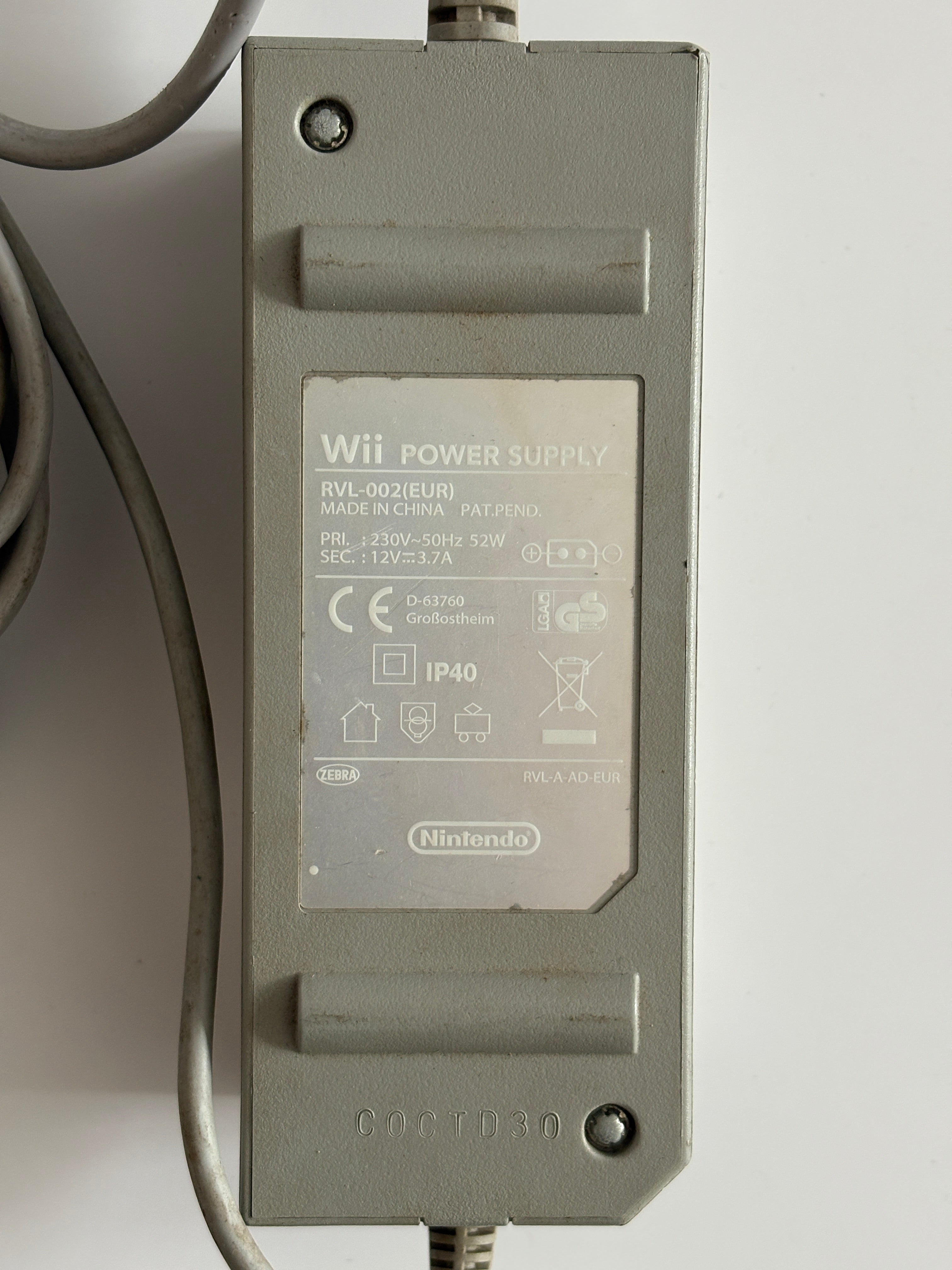 Nintendo Wii: Strømforsyning