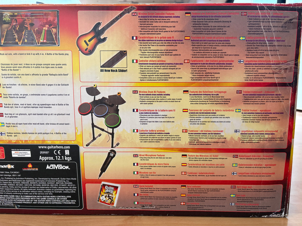 PS3 - Guitar Hero World Tour – Complete Band Pack - Original papkasse