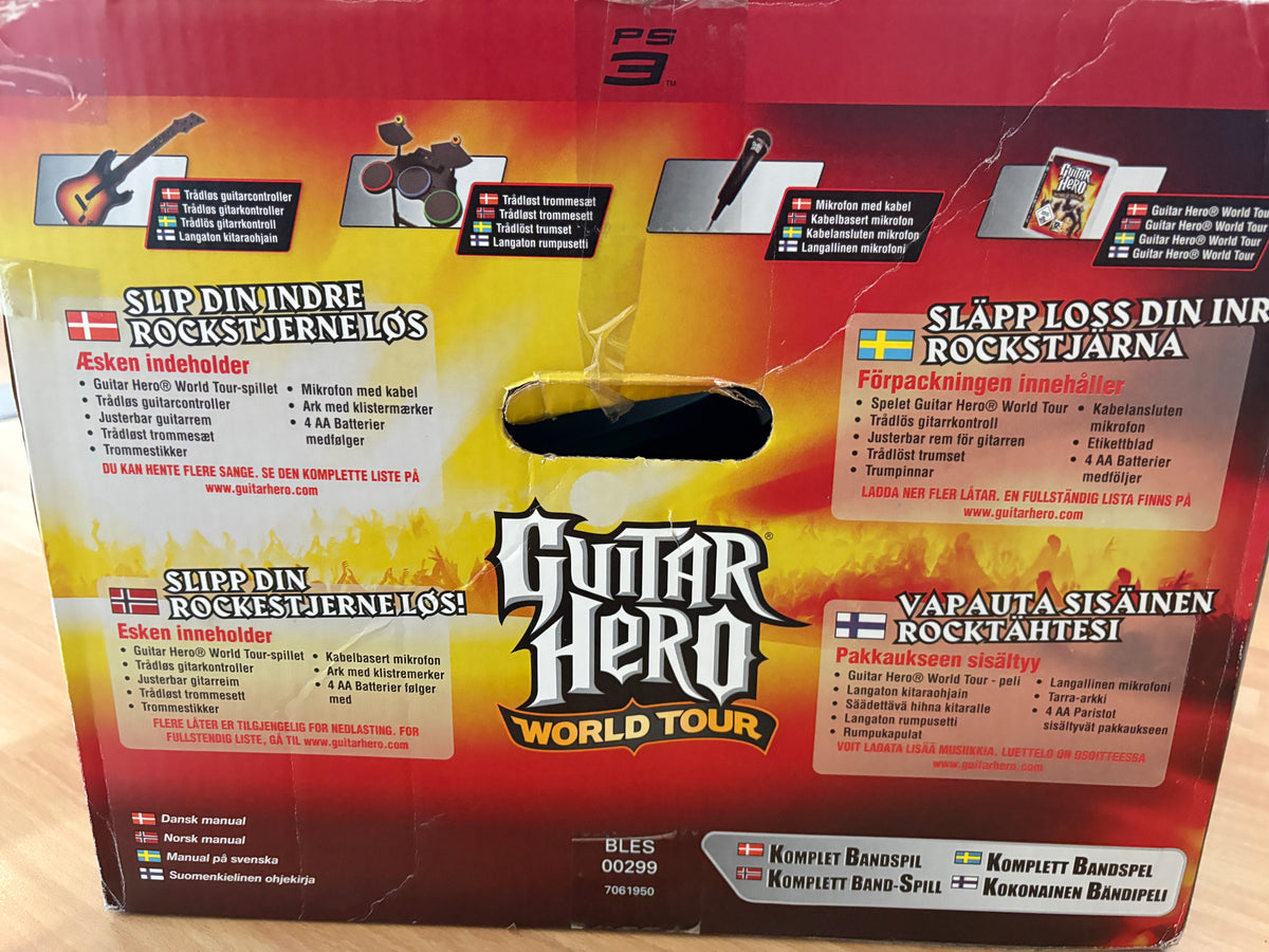 PS3 - Guitar Hero World Tour – Complete Band Pack - Original papkasse