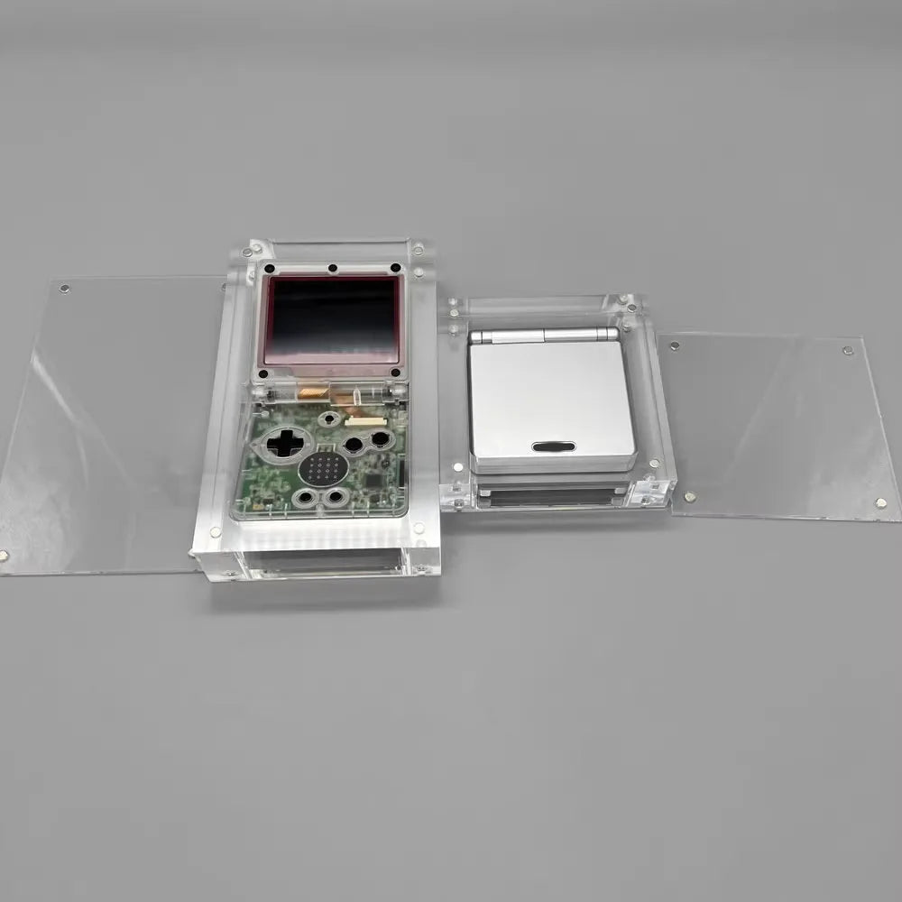 Ny: GameBoy SP Acrylic Display Kasse - Magnetisk Cover