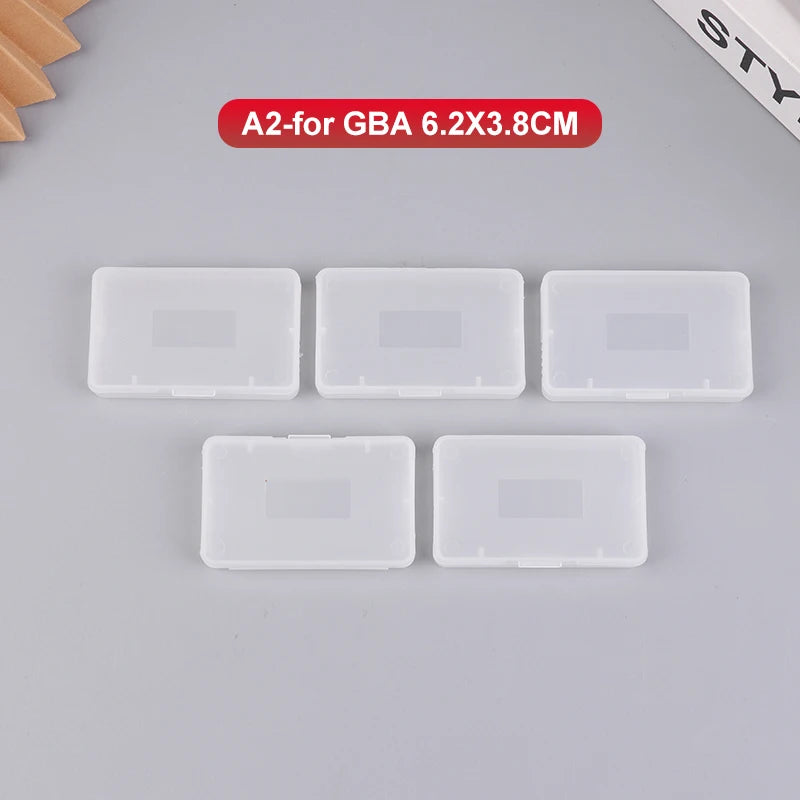 5Pcs Transparent Game Cartridge Case For Gameboy Advance GBA GBC Plastic Dustproof Box Cover For Gameboy Color Pocket