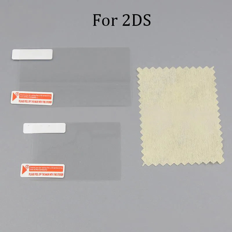 Clear Protective Film For NDS DSi NDSi XL LL NDSL DS Lite Top+Bottom LCD Screen Protector For 2DS 3DS XL LL New 3DSLL 3DSXL 1Set