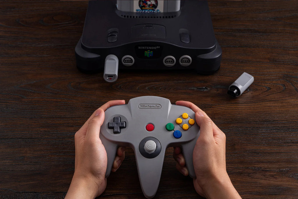 8BitDo Retro Receiver Adapter for N64 and Windows, Compatible with Xbox Series, Switch Pro and PS5/PS4 Controller on N64 Console