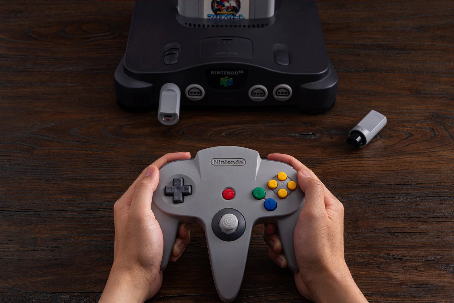 8BitDo Retro Receiver Adapter for N64 and Windows, Compatible with Xbox Series, Switch Pro and PS5/PS4 Controller on N64 Console