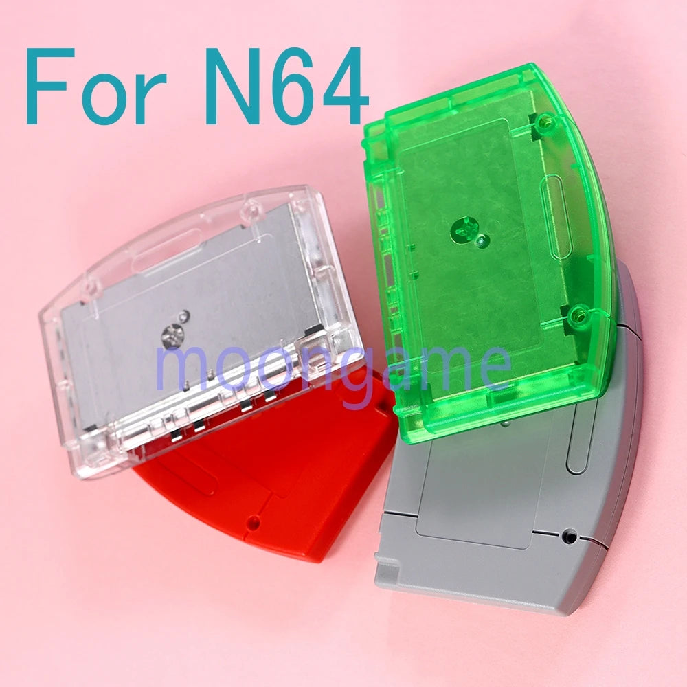 1set For N64 Housing Case Cartridge Game Card Shell Cover with Screws Red/Grey/Transparent Green/Transparent white