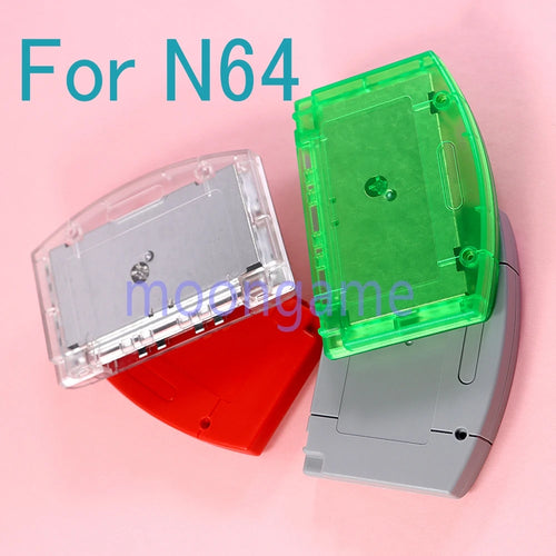 1set For N64 Housing Case Cartridge Game Card Shell Cover with Screws Red/Grey/Transparent Green/Transparent white