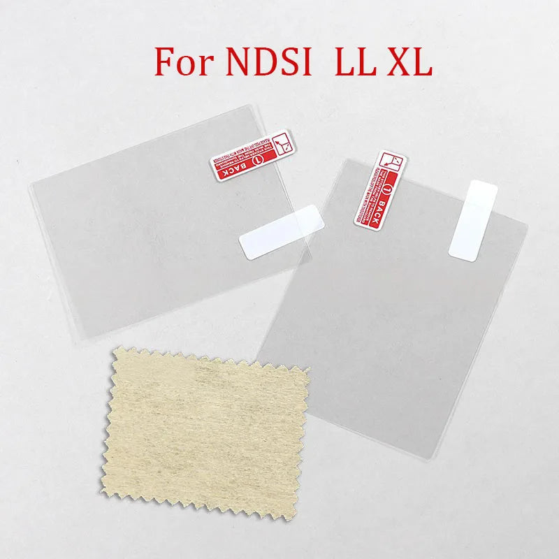 Clear Protective Film For NDS DSi NDSi XL LL NDSL DS Lite Top+Bottom LCD Screen Protector For 2DS 3DS XL LL New 3DSLL 3DSXL 1Set