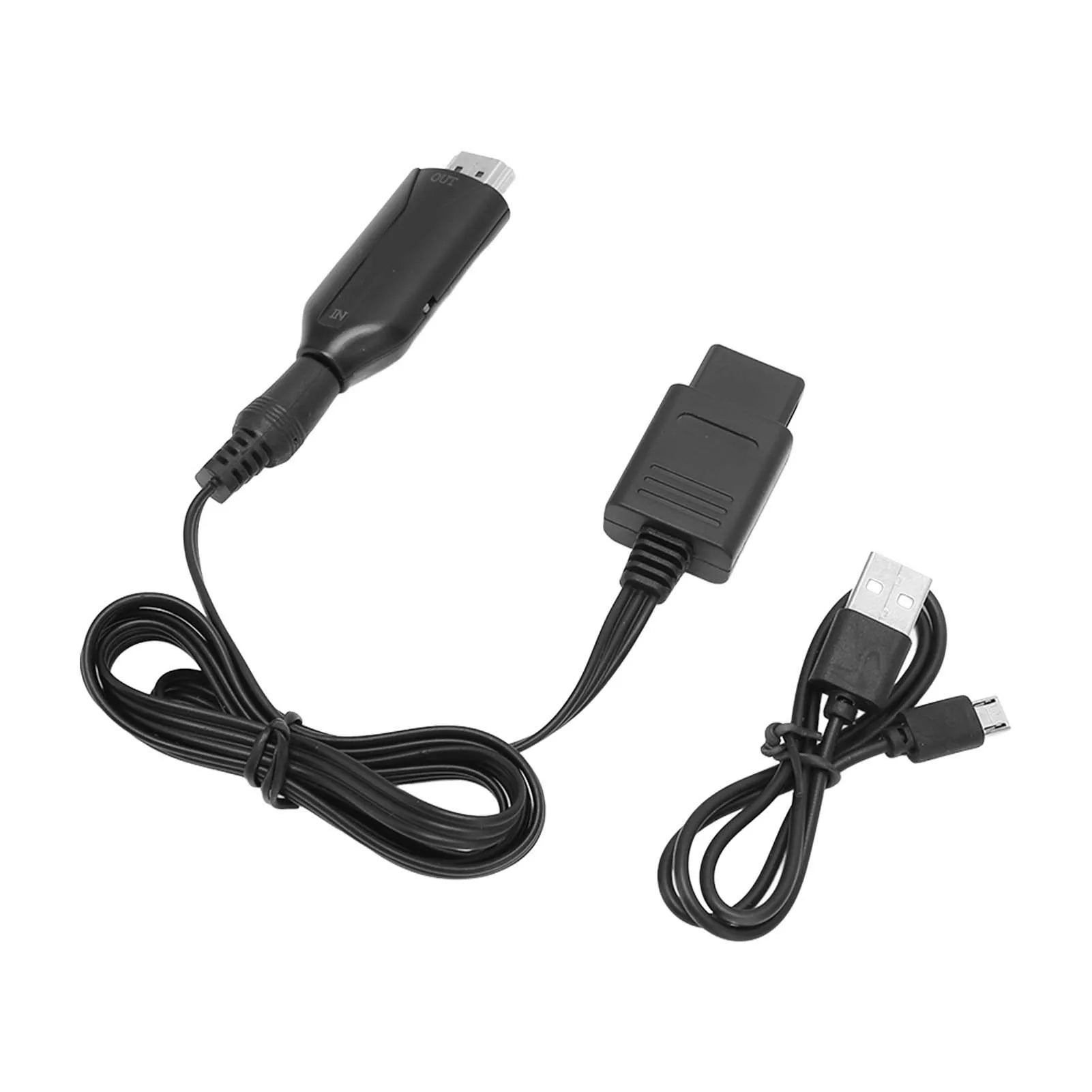N64 SNES NGC to HDMI Converter 3 Display Modes 1080P Plug Play HD Video Adapter with Power Cord for Game Console TV