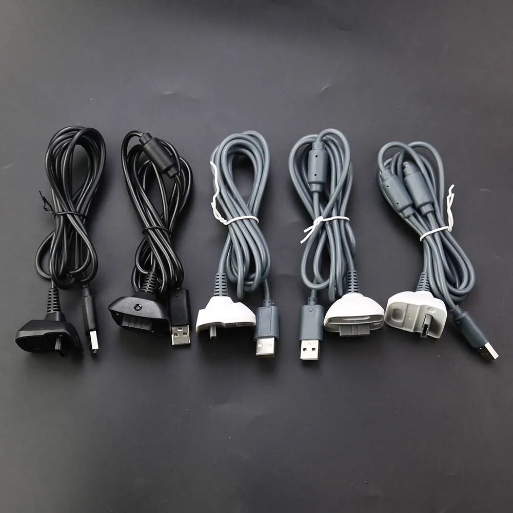 JCD 1.5m USB Charging Cable For Xbox 360 Wireless Game Controller Gamepad Joystick Power Supply Charger Cable Game Cables