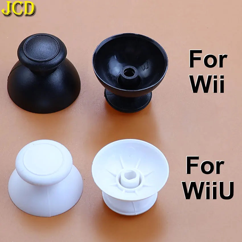 JCD 2pcs 3D Analog Joystick Thumb Stick Grip Cap Button Repair Part Cover Thumbstick Replacement For Wii WII U WiiU Controller