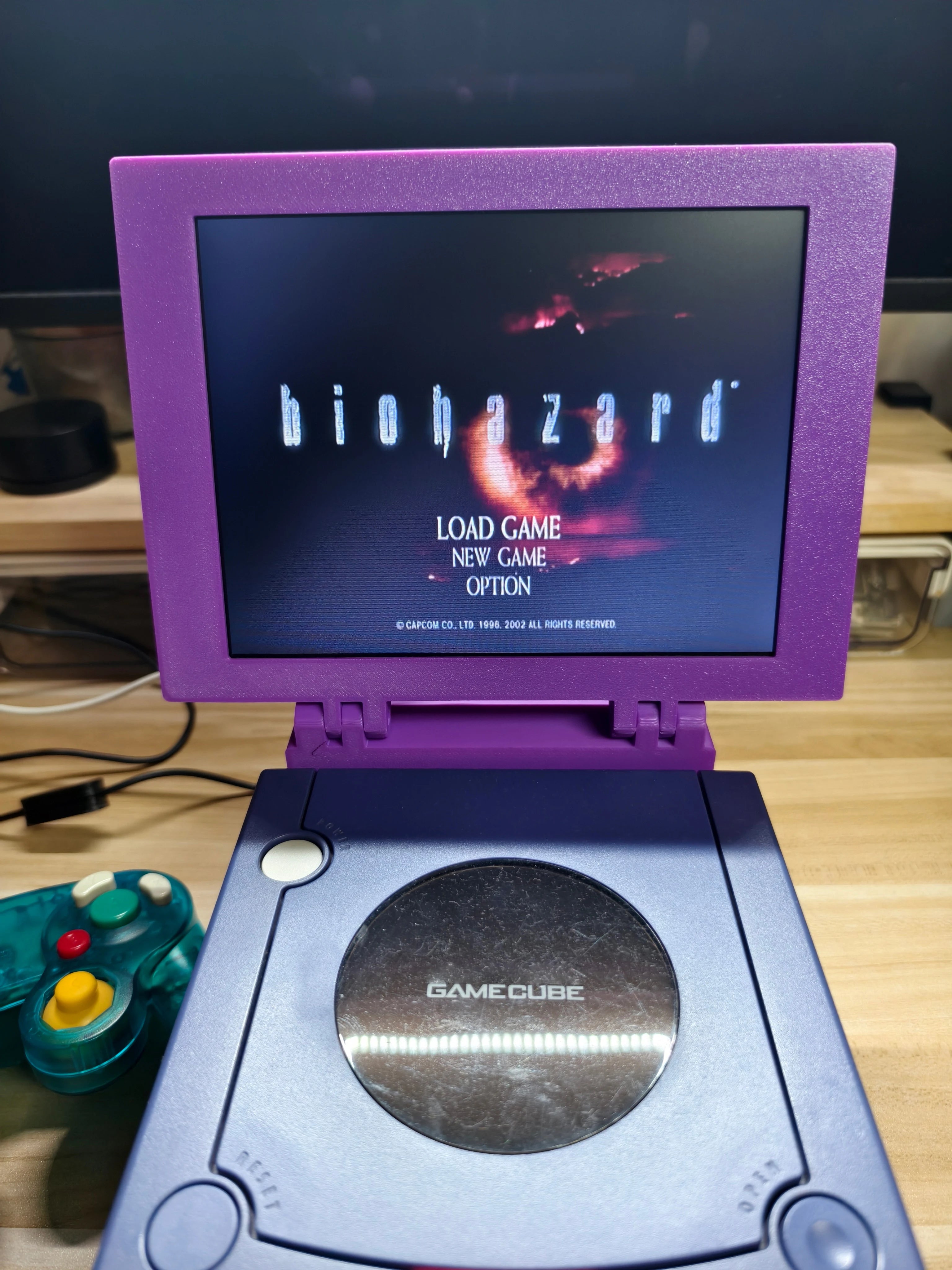 8Inch Gamecube 3D Print Retro Arcade Game Console Portable Display Mini Monitor With Stereo For Gamecube NGC NTSC