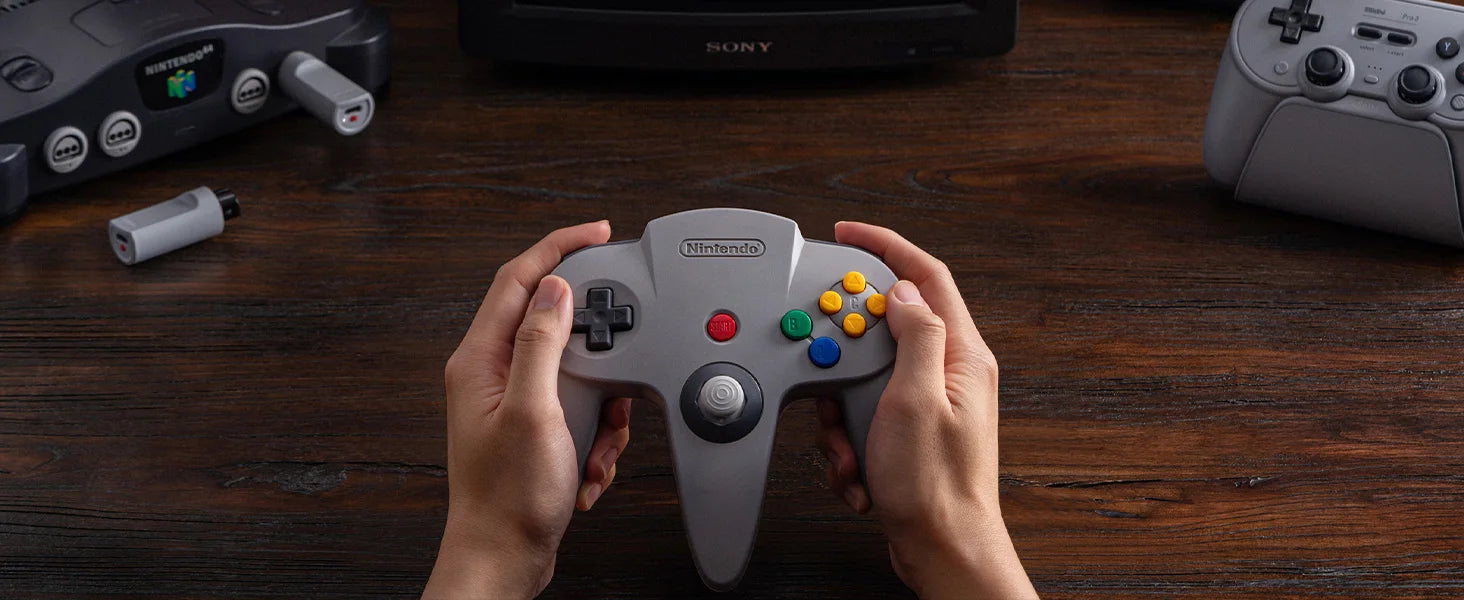 NY: 8 BitDo Retro - Trådløs Receiver til N64 / Windows