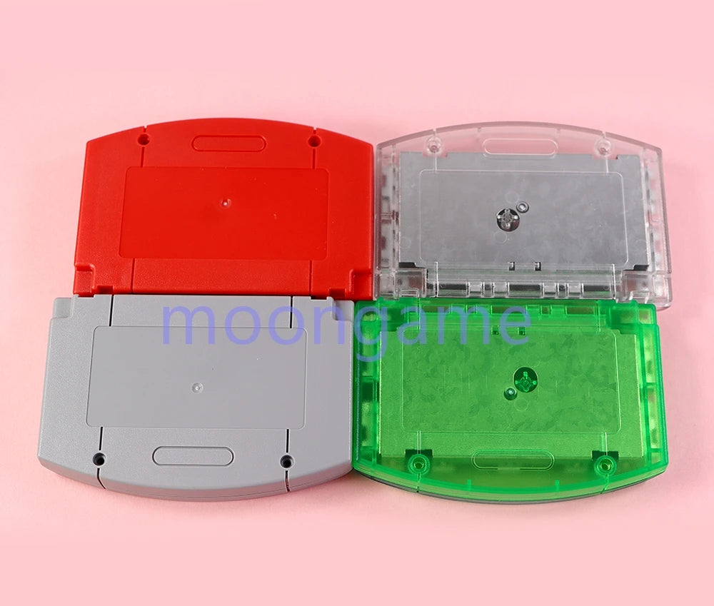 1set For N64 Housing Case Cartridge Game Card Shell Cover with Screws Red/Grey/Transparent Green/Transparent white