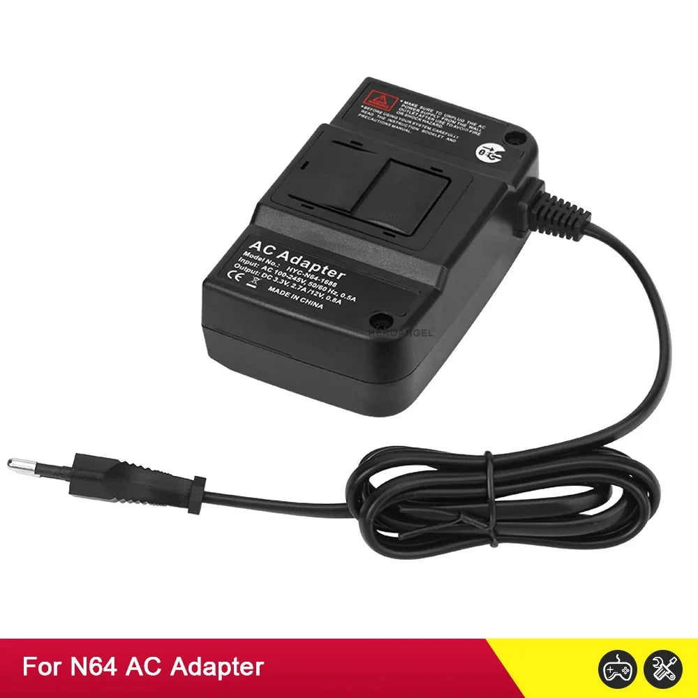 High Quality Wall Charger AC/DC Adapter Power Supply Game Charger For N64 Console AC Adaptor EU/US Plug Dropshipping