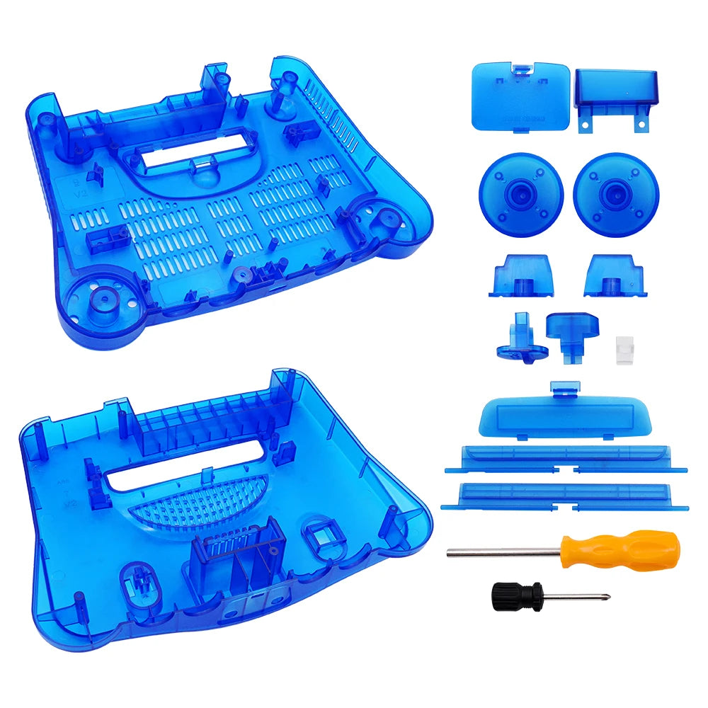 Dropshipping Replacement Housing Shell Translucent Case for N64 Nintend 64 Replacement Full Housing Transparent Box