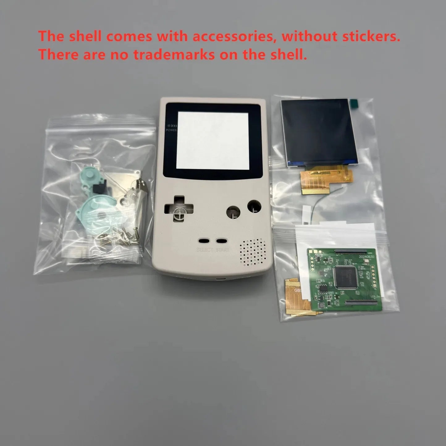 2.6 Inch IPS LCD Screen + New Housing for Gameboy Color GBC Console, Supports Pixel Display