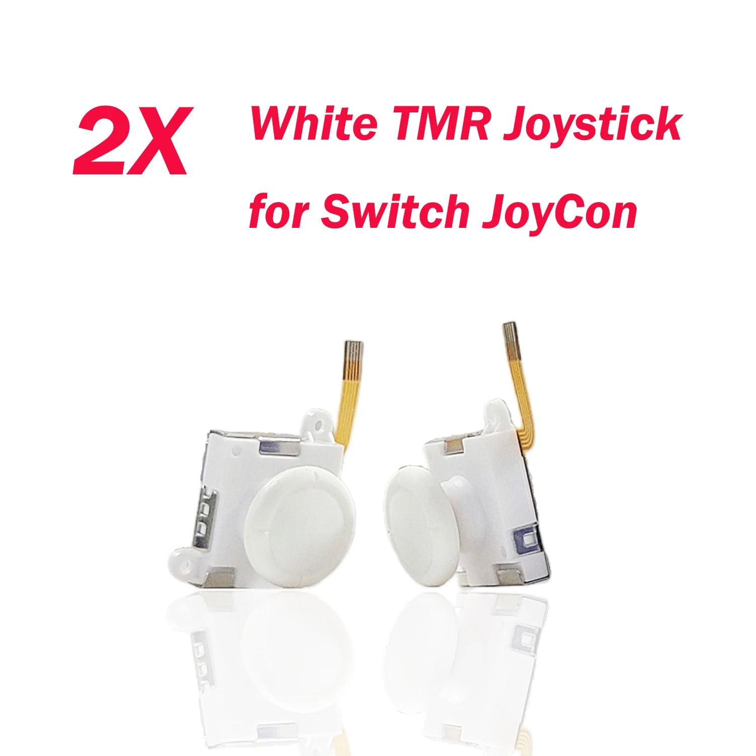 2/4/10pcs K-SILVER JS19 TMR Electromagnetic Joystick for Switch/NS OLED JoyCon NS Lite Replacement 3D Analog White ThumbStick