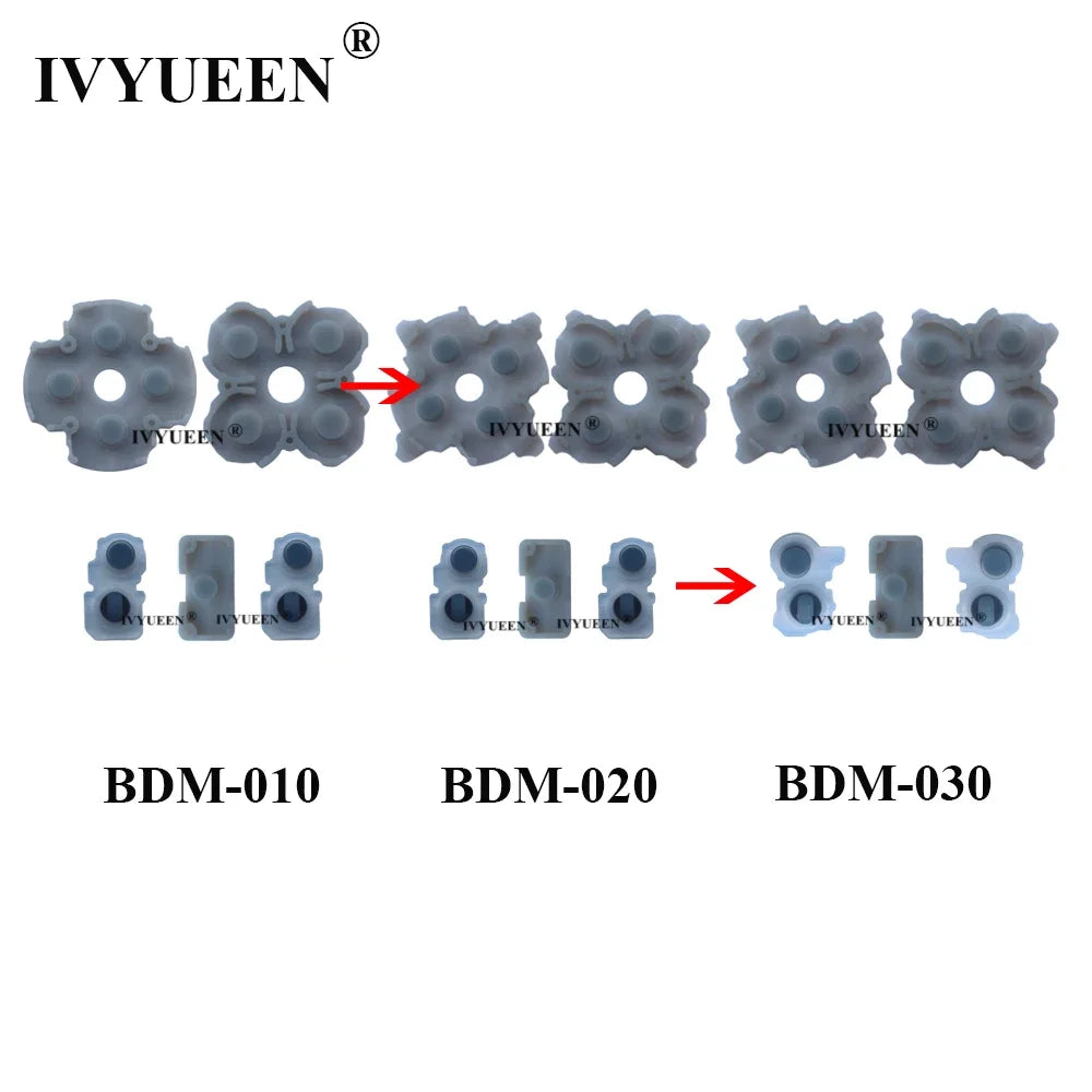IVYUEEN for PlayStation 5 PS5 Controller L1 R1 L2 R2 Trigger Buttons Analog Stick Conductive Rubber Repair for Dualsense V2 V3