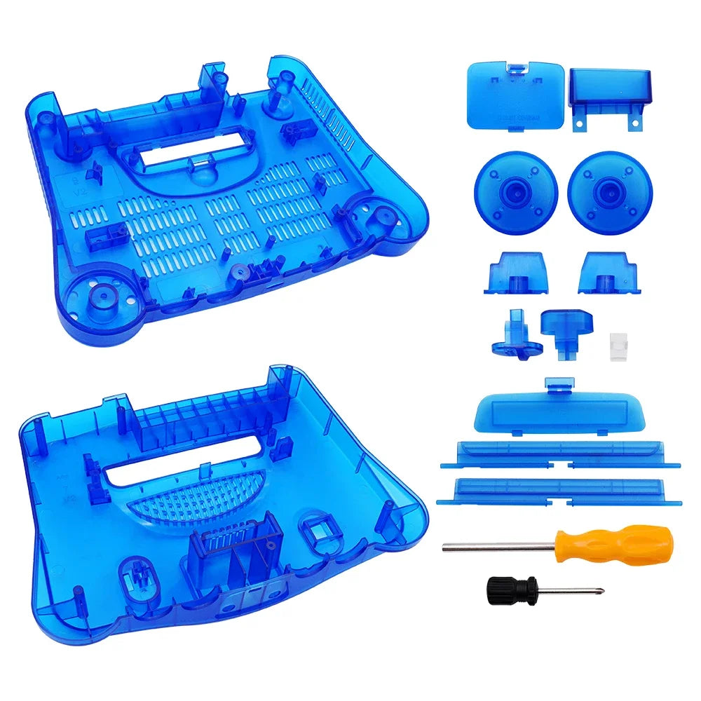 Dropshipping Replacement Housing Shell Translucent Case for N64 Nintend 64 Replacement Full Housing Transparent Box