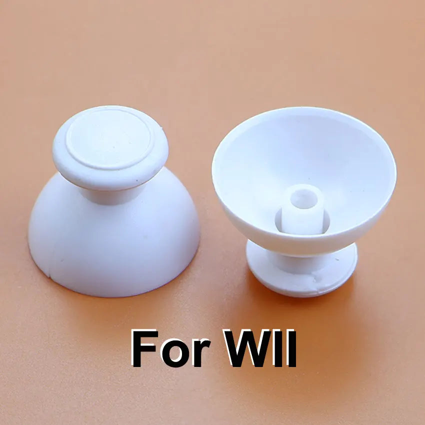 JCD 2pcs 3D Analog Joystick Thumb Stick Grip Cap Button Repair Part Cover Thumbstick Replacement For Wii WII U WiiU Controller