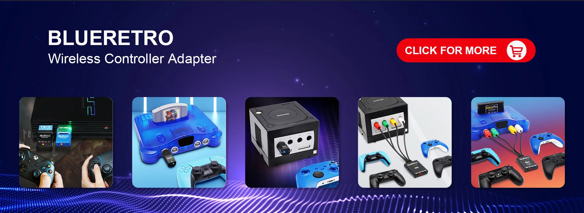 RetroScaler Blueretro Wireless Controller Adapter For SNES SFC Console to PS4 PS5 Switch Pro Switch Joycon Xbox One S Controller