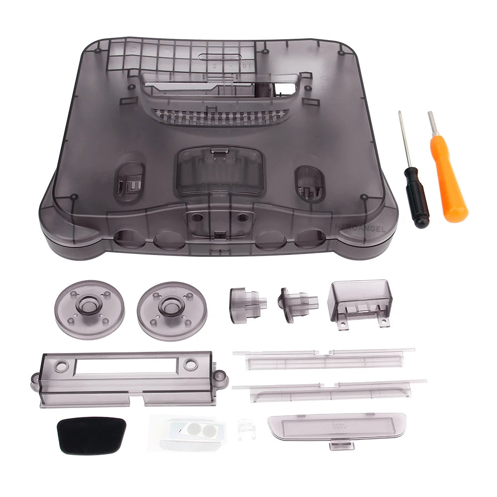 Dropshipping Replacement Housing Shell Translucent Case for N64 Nintend 64 Replacement Full Housing Transparent Box