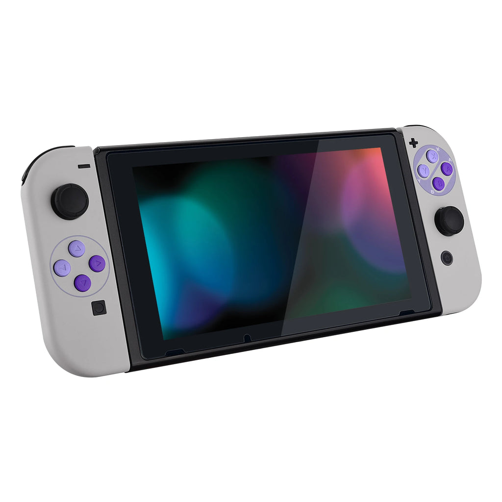 eXtremeRate Housing Shell Case With Full Set Buttons for NS Switch JoyCon & OLED - Classics SNES Style