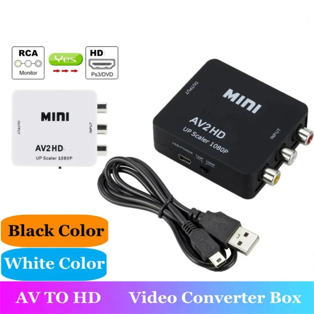 Ny 1080P Mini AV til HDMI Converter