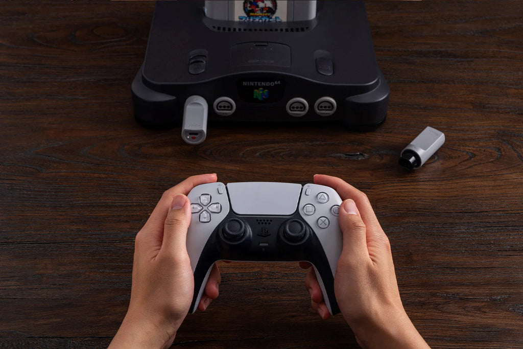 8BitDo Retro Receiver Adapter for N64 and Windows, Compatible with Xbox Series, Switch Pro and PS5/PS4 Controller on N64 Console