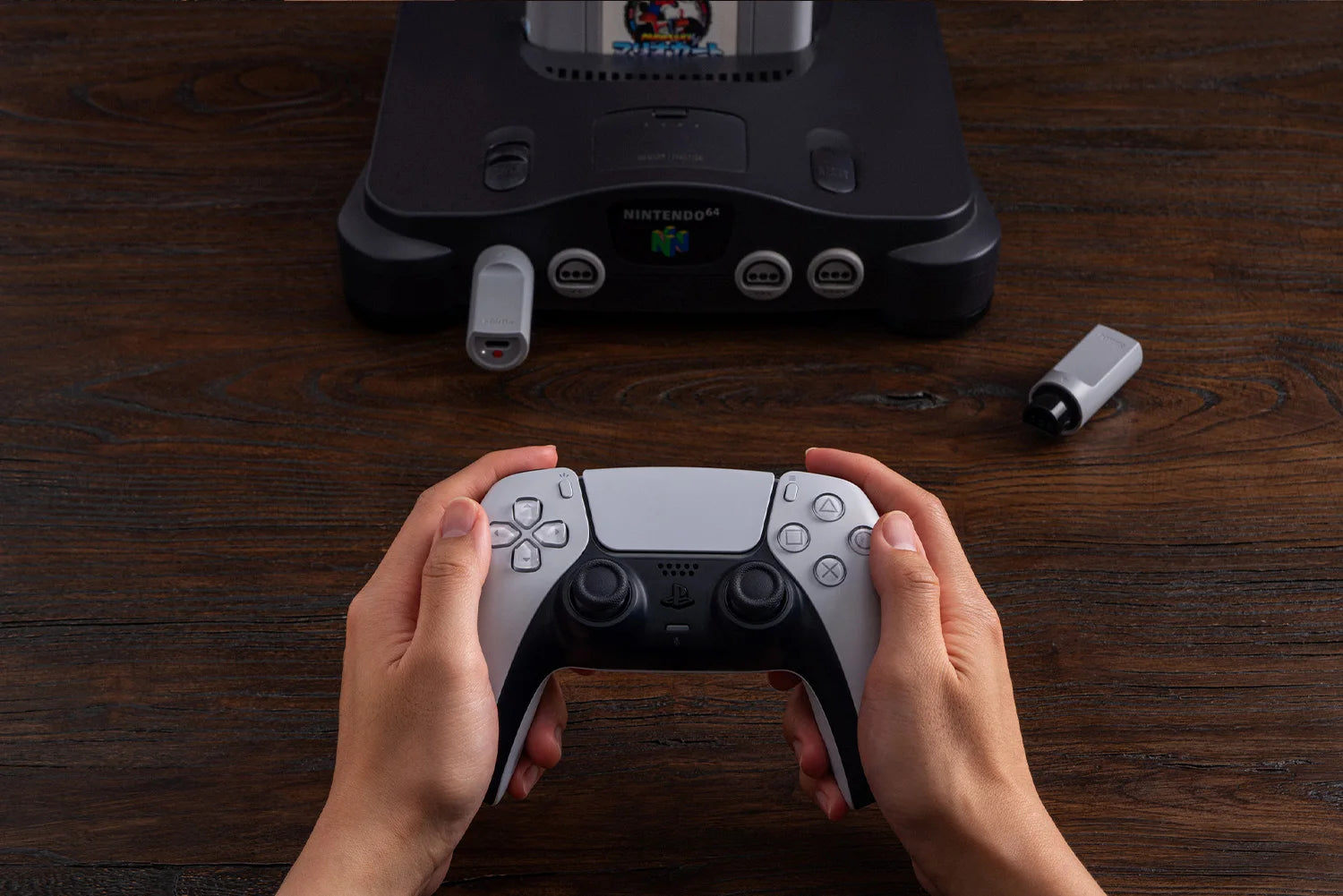 8BitDo Retro Receiver Adapter for N64 and Windows, Compatible with Xbox Series, Switch Pro and PS5/PS4 Controller on N64 Console