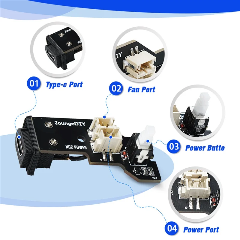 ABGN For NGC Gamecube Power Adapter Type-C Adapter For NGC Gamecube For NGC Game Console DOL-001/101