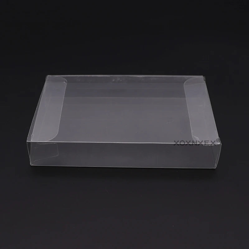 10pc/Lot Transparent Clear PET Plastic Box Protector Case Sleeve Cover For SNES N64 CIB Boxed Games Cartridge Box