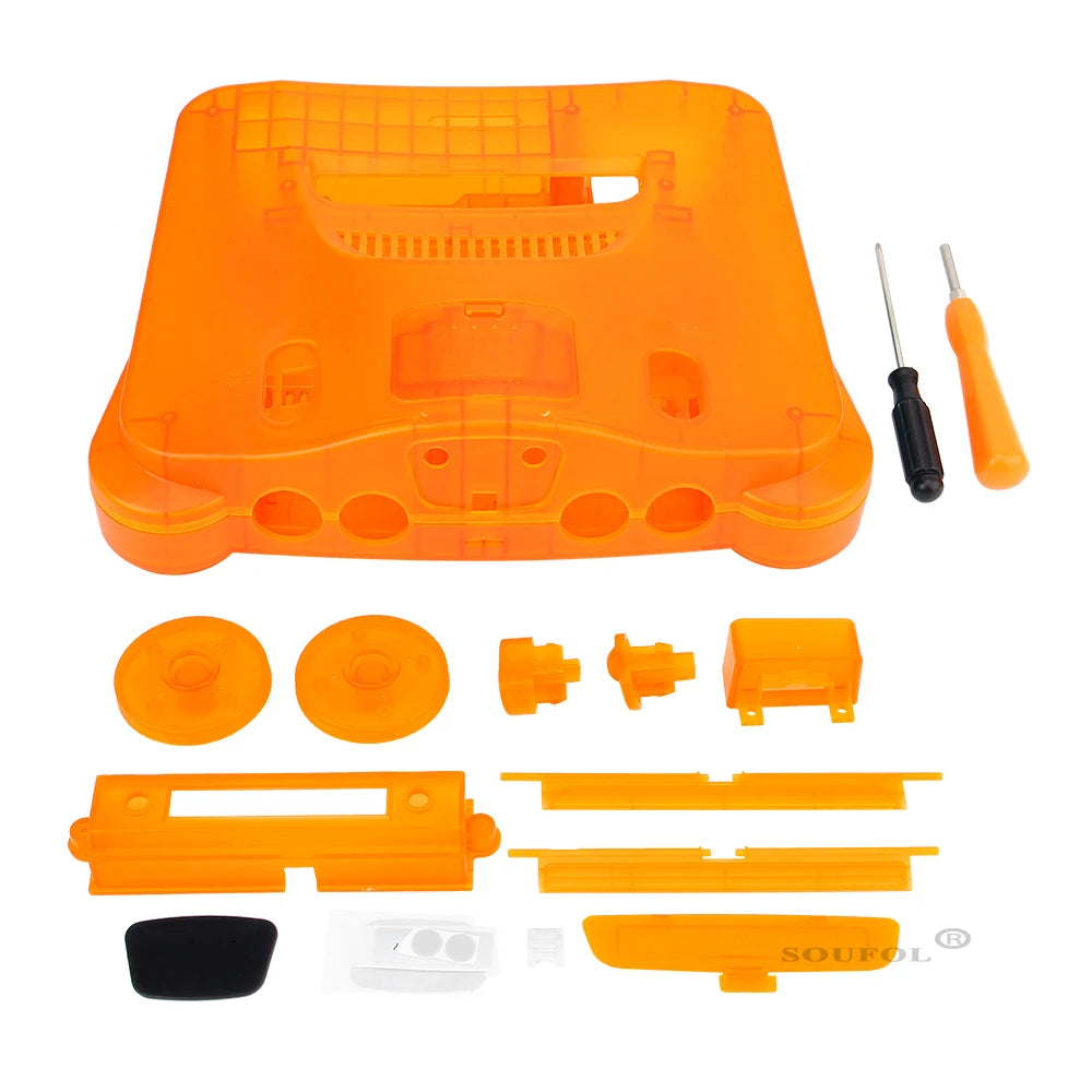 Dropshipping Replacement Housing Shell Translucent Case for N64 Nintend 64 Replacement Full Housing Transparent Box